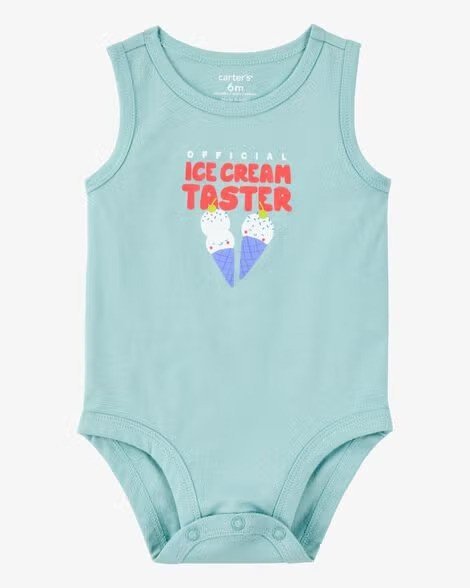Baby Official Ice Cream Taster Sleeveless Bodysuit